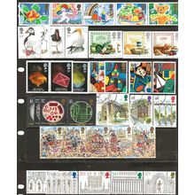 1989 All Commemoratives SG1419-1466 inc Greetings & Mini Sheet VFU Year Set.