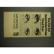 1950 Murine For Your Eyes Advertisement - You can get quick relief
