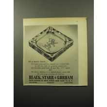 1950 Black, Starr & Gorham Ash Tray Advertisement - To a Man's Taste