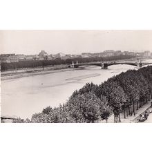 Lyon Pont de l'Universite Real Photo Postcard