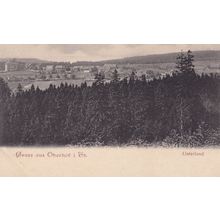 Gruss Aus Uberhof Unterland Antique German Postcard