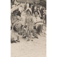 Clacton On Sea Essex Crazy Family Old Real Photo Postcard