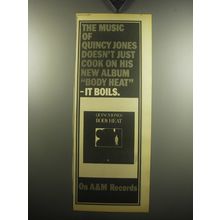 1974 Quincy Jones Body Heat Album Ad - music of Quincy Jones doesn't just cook
