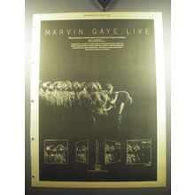 1974 Marvin Gaye Live Album Ad - Marvin Gaye's return was not a concert