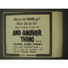 1959 Norton Book Advertisement - And Another Thing by Robert Paul Smith