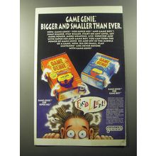1992 Galoob Game Genie Advertisement - Super NES and Game Boy
