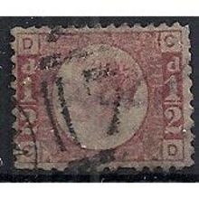 1870 SG48/9 1/2d Rose Plate 8 Good+ Used Check Letters "CD"