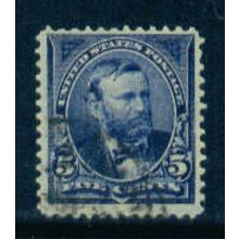 Used 281 5c Ulysses S. Grant Fine M04745