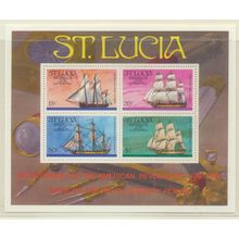 St. Lucia Stamp Scott #386a, Mint Never Hinged