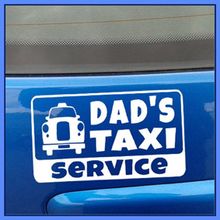 DAD'S TAXI SERVICE car Sticker Vinyl Decal