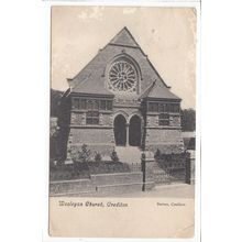 Wesleyan Church Crediton Postcard Devon 1912 Local Publisher Barnes