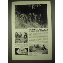 1940 Spring Air Mattress Ad - Natural As Sleep