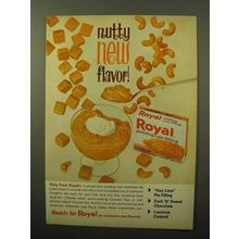 1964 Royal Carmel Nut Pudding & Pie Filling Ad - Nutty