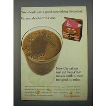 1966 Carnation Instant Breakfast Ad - Nourishing