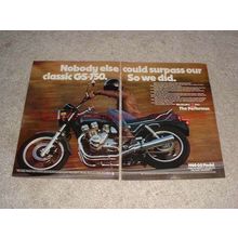 1980 Suzuki GS-750E Motorcycle 2-page Ad, NICE!!