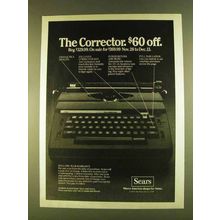 1980 Sears Corrector Typewriter Ad