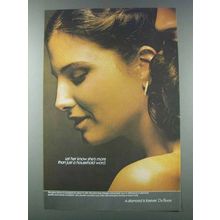 1981 De Beers Diamonds Ad - More Than a Household Word