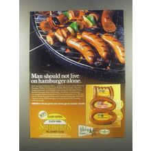 1985 Hillshire Farms Ad - Smoked Sausage, Kielbasa