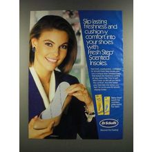 1986 Dr. Scholl's Fresh Step Scented Insoles Ad - Cushion-y Comfort