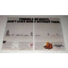 1987 Timberland Boots Ad - Don't Leave Home Without