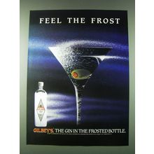 1989 Gilbey's Gin Ad - Feel the frost - Martini