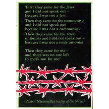 Pastor Niemoeller Victim Of Germany Military Minority Groups Political Postcard