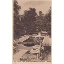 Bourneville Works Lily Pond Recreation Grounds Advertising Postcard