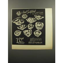 1953 Daum Crystal Ash Trays Advertisement