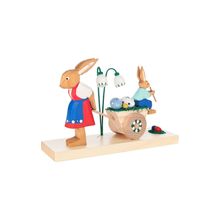 225-063 - Dregeno Easter Figures - Rabbit Mother and Son - 4.5"H x 6.75"W x 2...