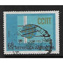 ARGENTINA REP 1968 68p ASSEMBLY EMBLEM SG1234 FINE USED