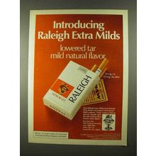 1974 Raleigh Cigarettes Ad - Extra Milds