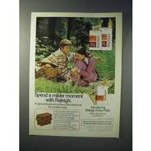1974 Raleigh Cigarette Ad - Spend a Milder Moment