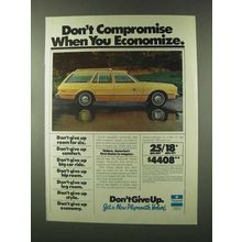 1978 Plymouth Volare Wagon Ad - Don't Compromise