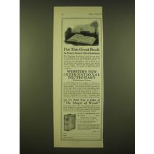 1924 G. & C. Merriam Co. Webster's New International Dictionary Ad