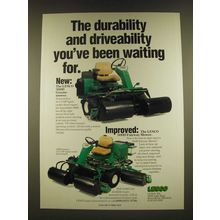 1990 Lesco 300D Greensmower and 500D Fairway Mower Ad - The durability