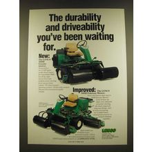 1990 Lesco 300D Greensmower and 500D Fairway Mower Ad - The durability