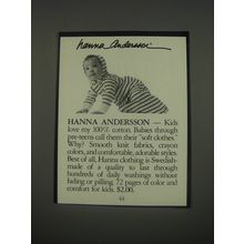 1991 Hanna Andersson Advertisement