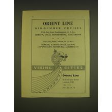 1955 Orient Line Cruise Ad - Orient Line Mid-Summer Cruises