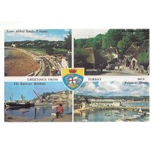 TORBAY, SOUTH DEVON. multiview used postcard by Harvey Barton..not posted =