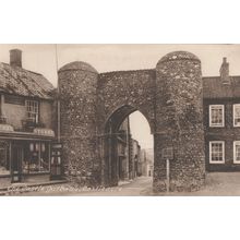 Castleacre Gate Way Village Shop Warning Sign Norfolk Postcard