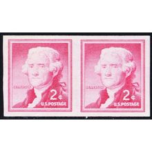1055d, Mint XF NH 2¢ Imperforate Coil Pair Error * Stuart Katz