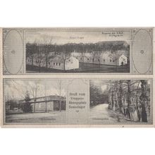 Gruss vom Truppen Ubungsplatz Sennelager WW1 German Postcard