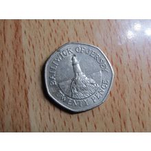 Jersey 1984 Elizabeth ll 20p Coin