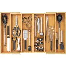 Lifewit Large Utensil Organizer for Kitchen Drawer, Expandable 21.4 to 36 Inches
