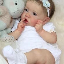 Reborn Baby Dolls Real Saskia Replica, 20 Inch Newborn Girl Doll with Realistic