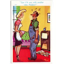 SEASIDE COMIC POSTCARD BY TROW NUMBER 12051 PUBLISHED BY BROOK PUBLISHING (4321)