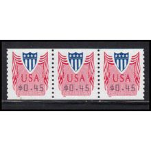 CVP33 45c Shield Very Fine MNH Strip of 3 PA5357