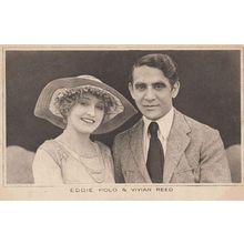 Eddie Polo with Vivian Reed Antique Postcard