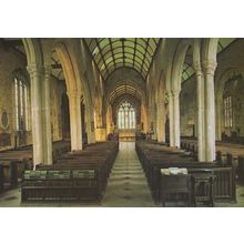 Eustachias Church Interior Devon 1980s Tavistock Postcard