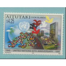 Aitutaki Stamp Scott #512, Mint Never Hinged
